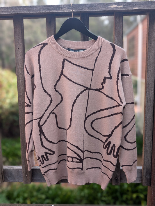 WIllow Tree Scribble jumper