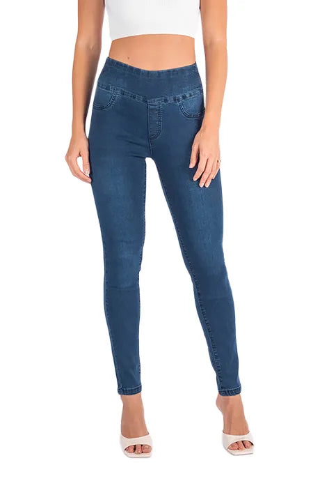 Wakee Jeggings High Rise In Dark Blue 3025